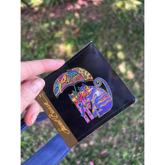 NWT vintage Laurel Burch Cat bag with butterflies - Picture 3 of 6